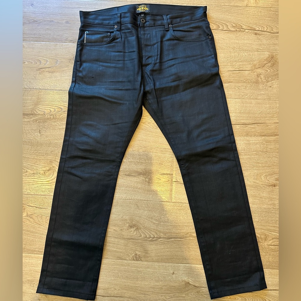Brave Star Selvedge The Slim Taper 12oz Budokan Black  Stretch SelvedgeDenim  36